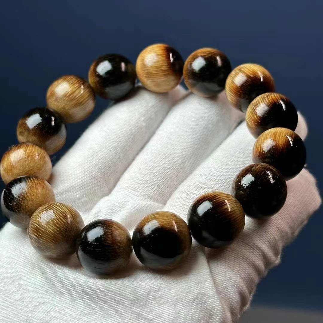 Old Material Black Gradation Bead