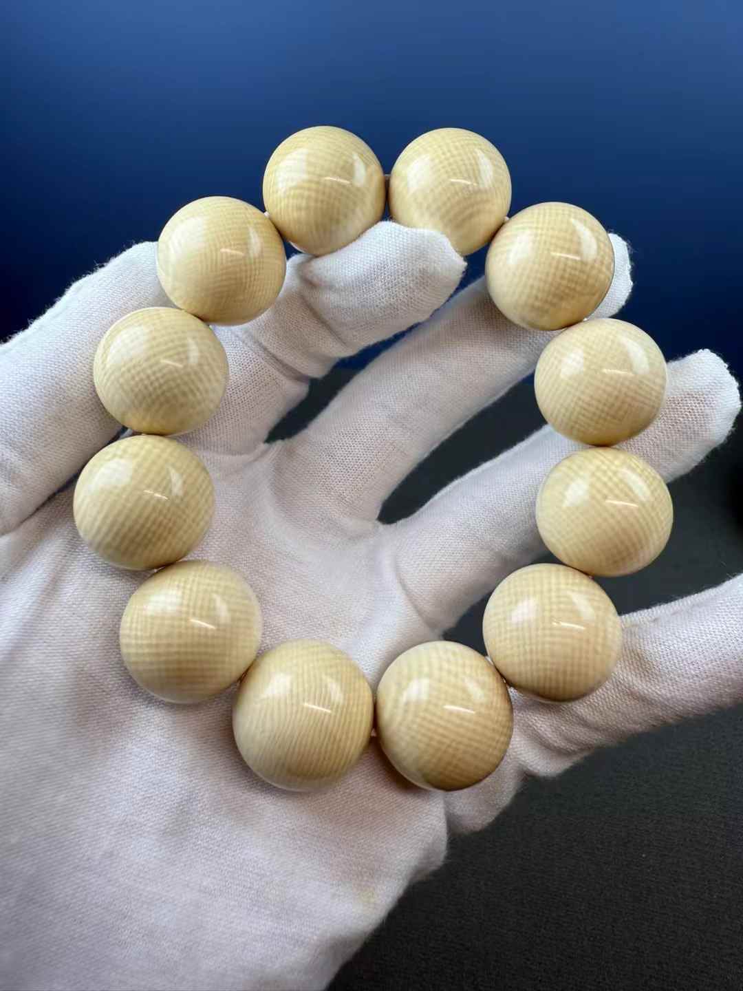 Coffee Material Round Bead Bracelet