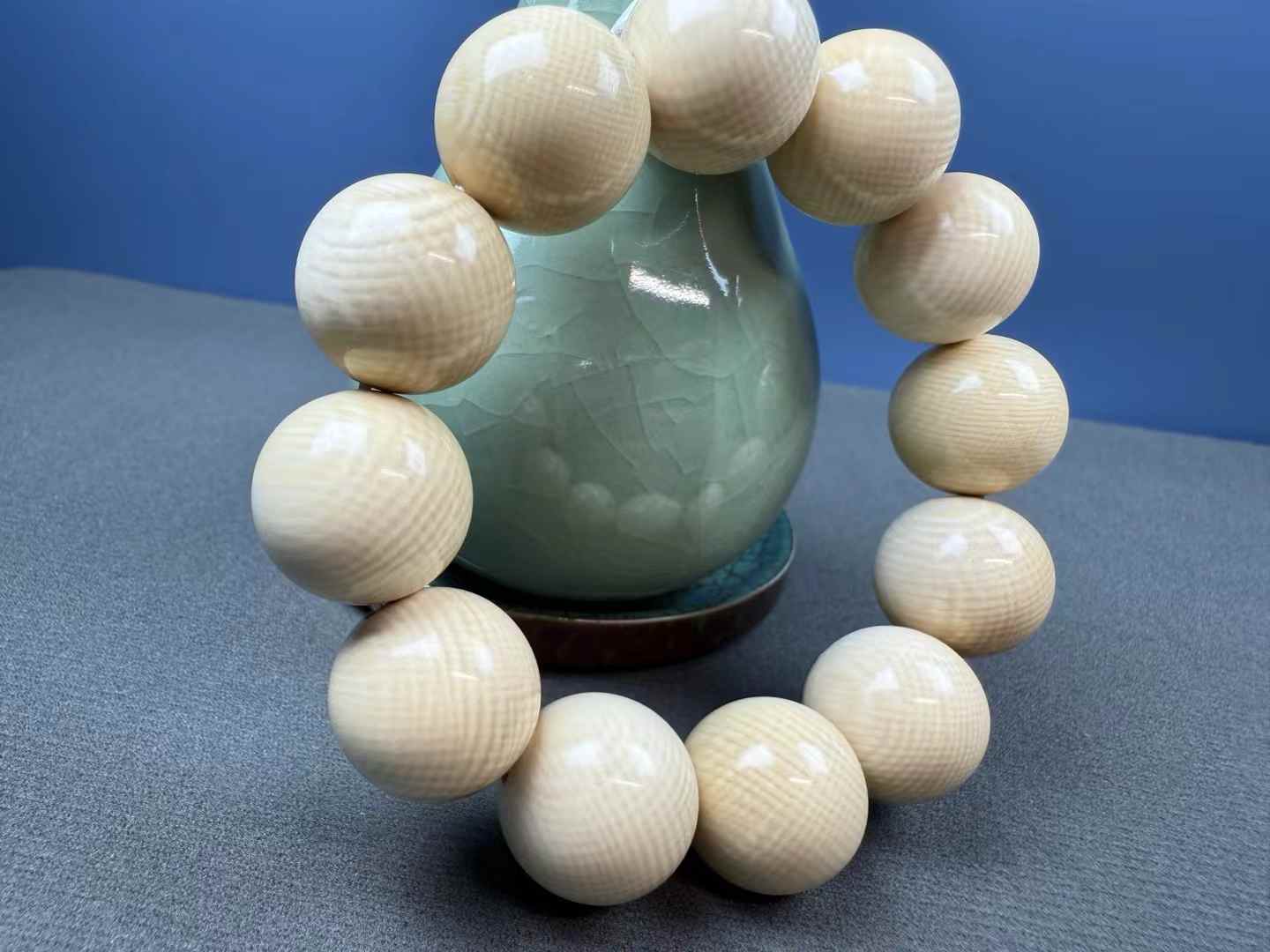 Coffee Material Round Bead Bracelet