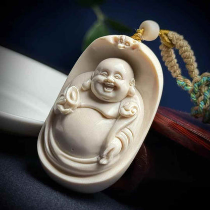 Exquisite Gold Ingot Maitreya Pendant